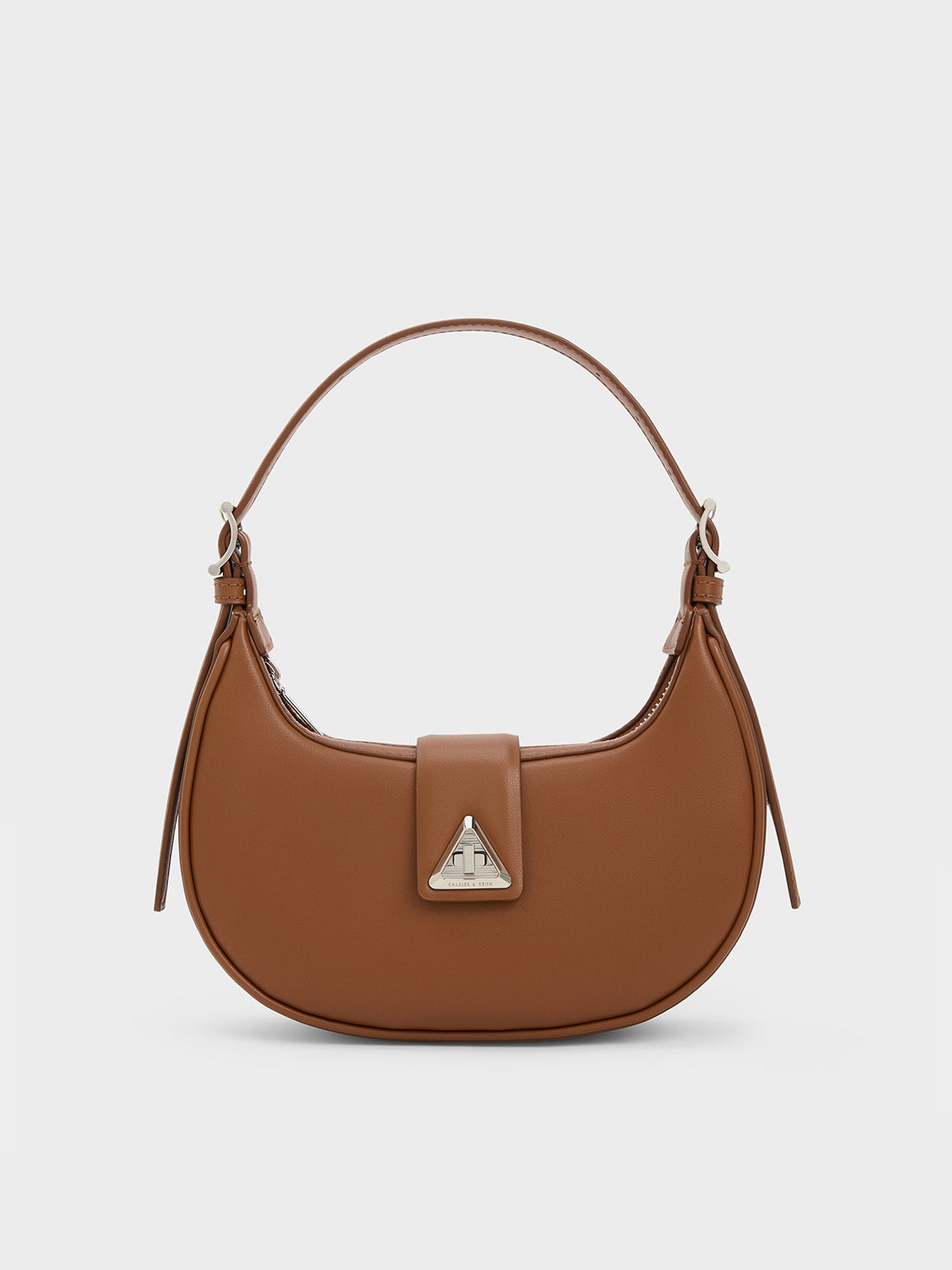 Solid Color American-style Vintage Mini Bag With Delicate Lock Buckle And  Shoulder Strap For Women