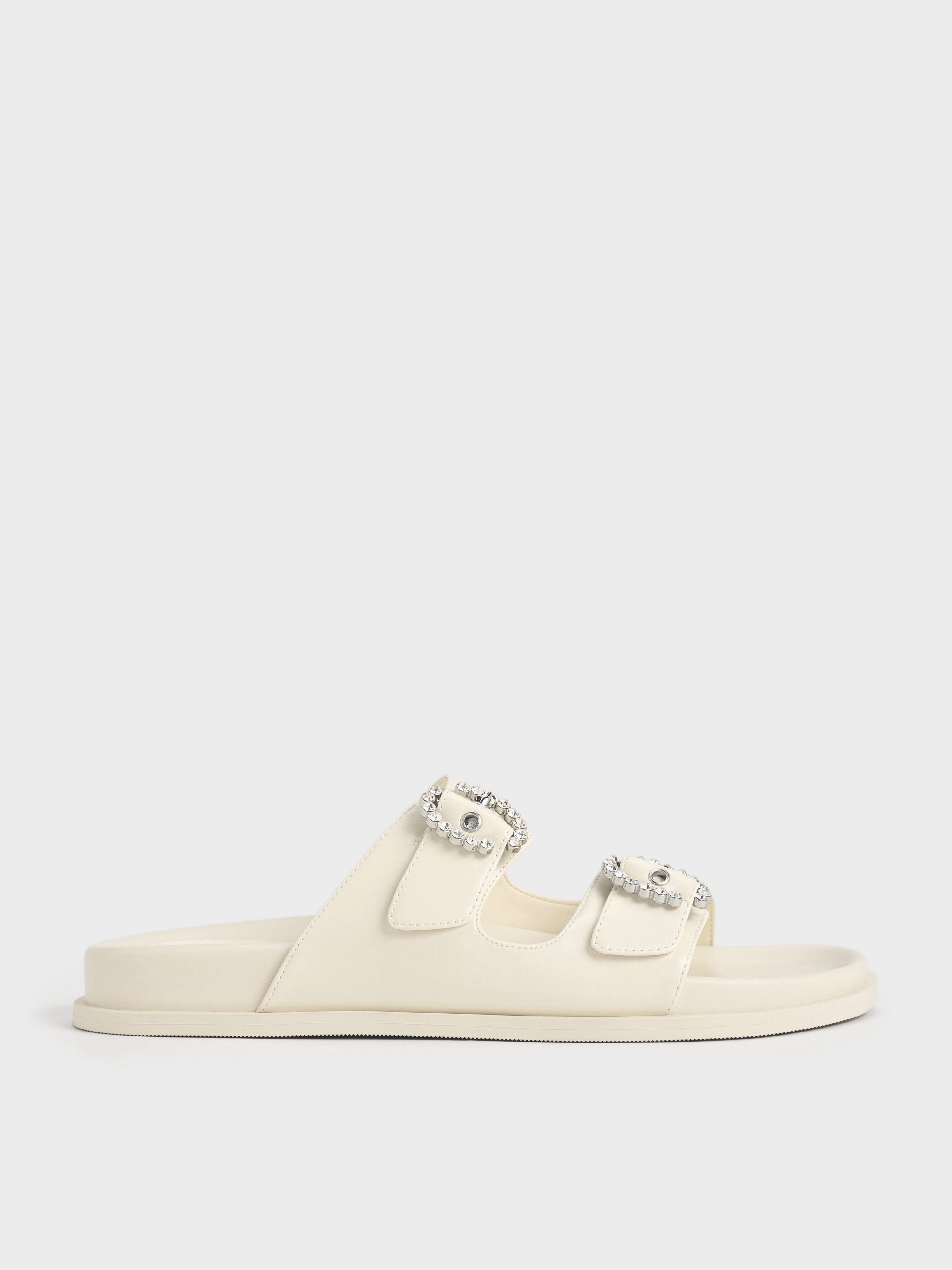 Charles & Keith - Embellished Buckle Sandals