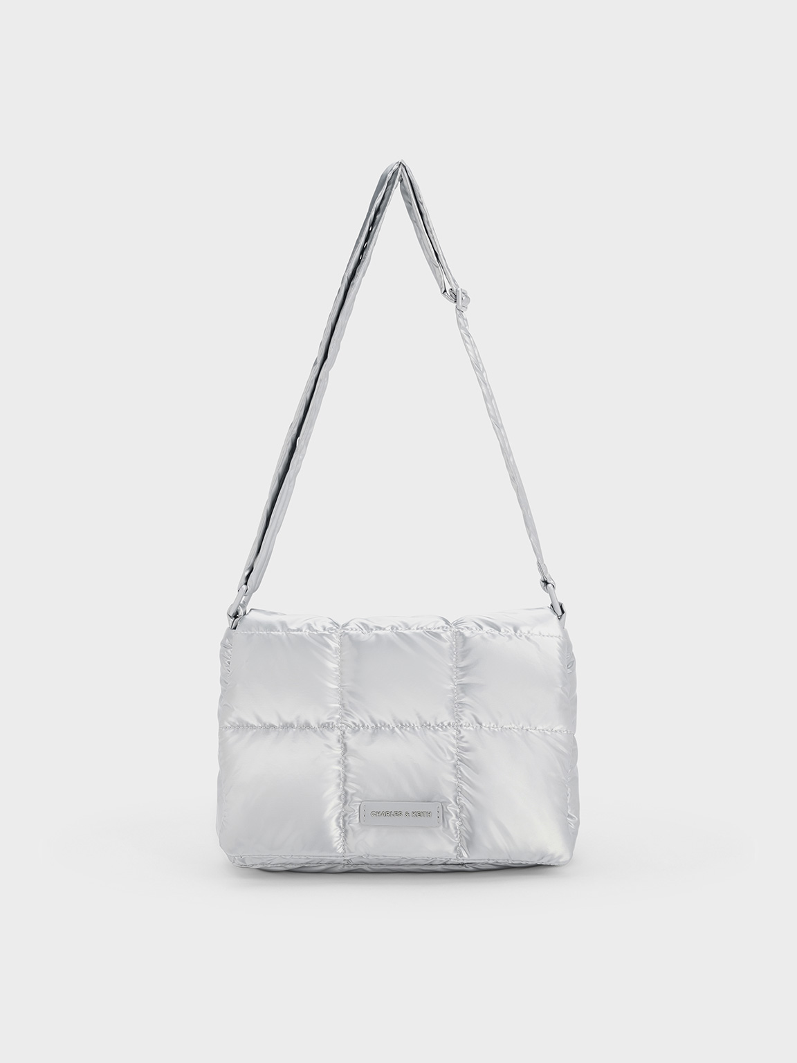 Charles & Keith - Mini Errya Nylon Quilted Puffy Crossbody Bag