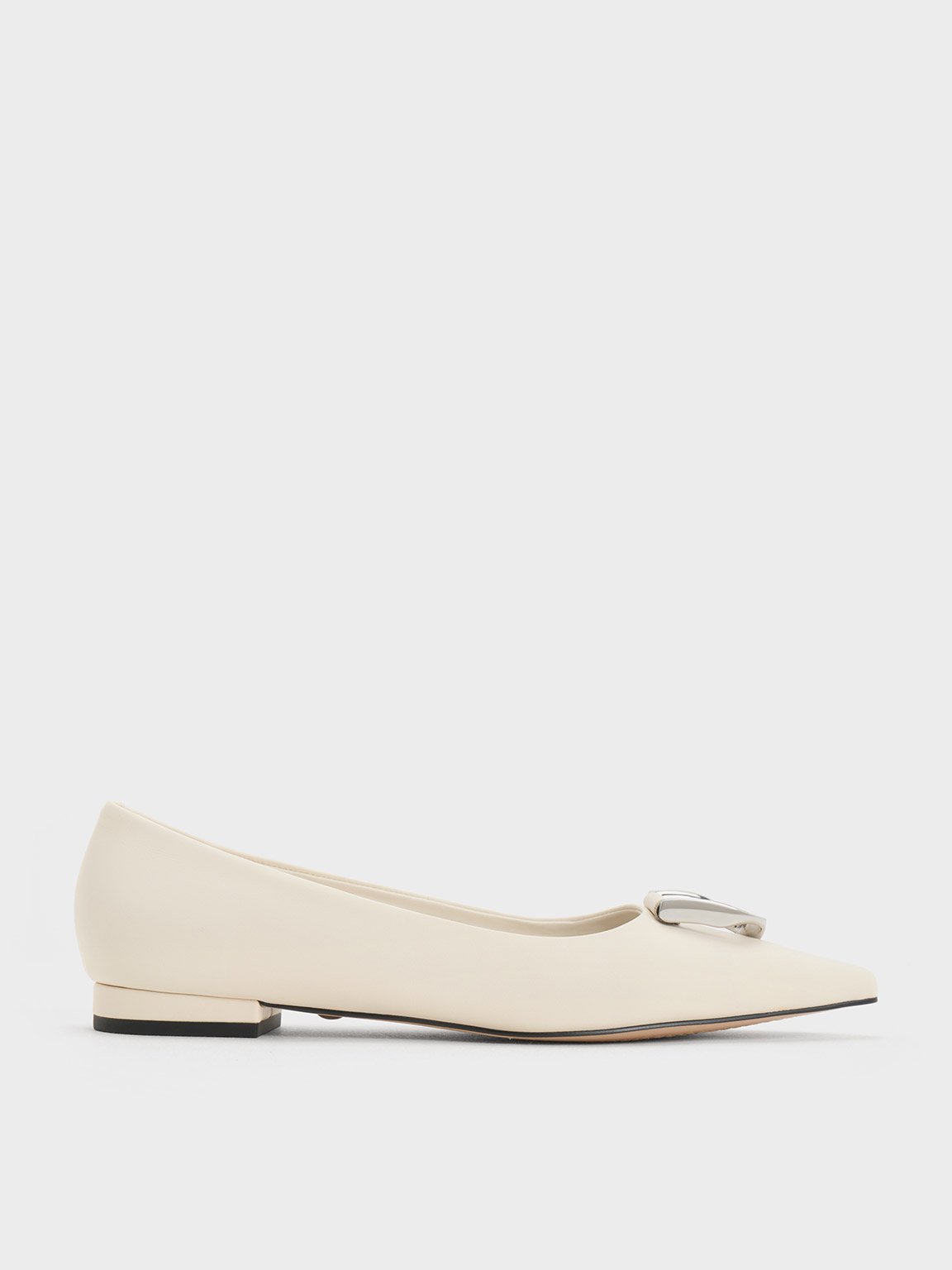 Charles & Keith - Gabine Leather Ballerinas