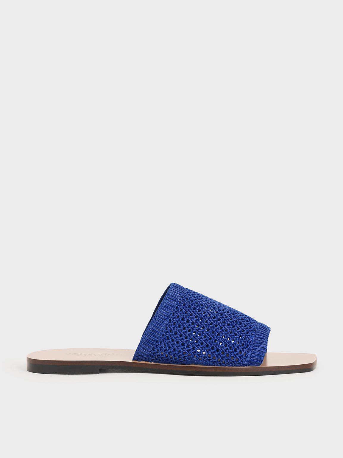 

Knitted Asymmetric Slides, Blue