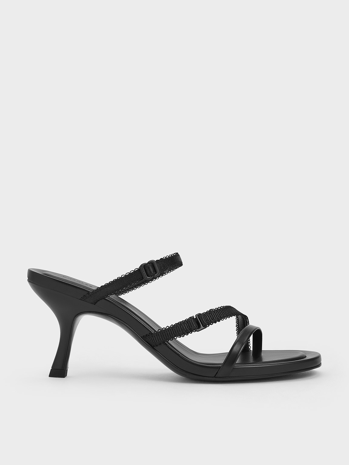 Charles & Keith - Strappy-Lace Thong Sandals