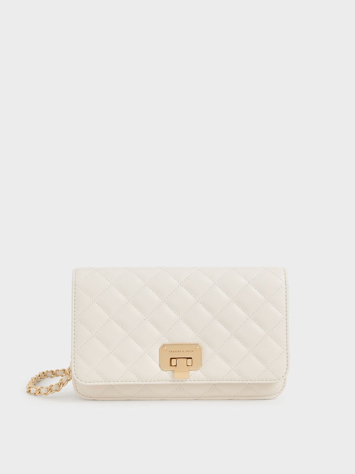 Charles & keith embellished hotsell quilted clutch