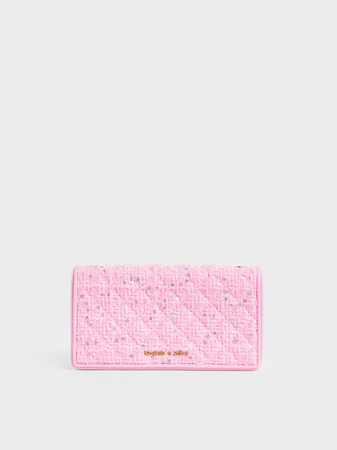 Charles & Keith - Tweed Quilted Pouch