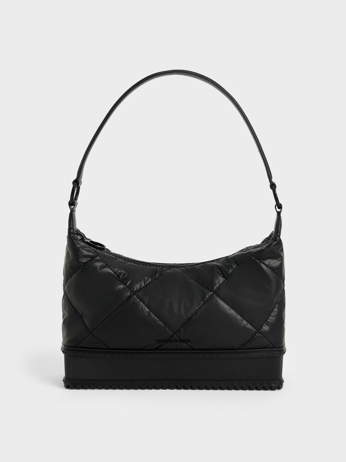 Nasrin Geometric Shoulder Bag - Black