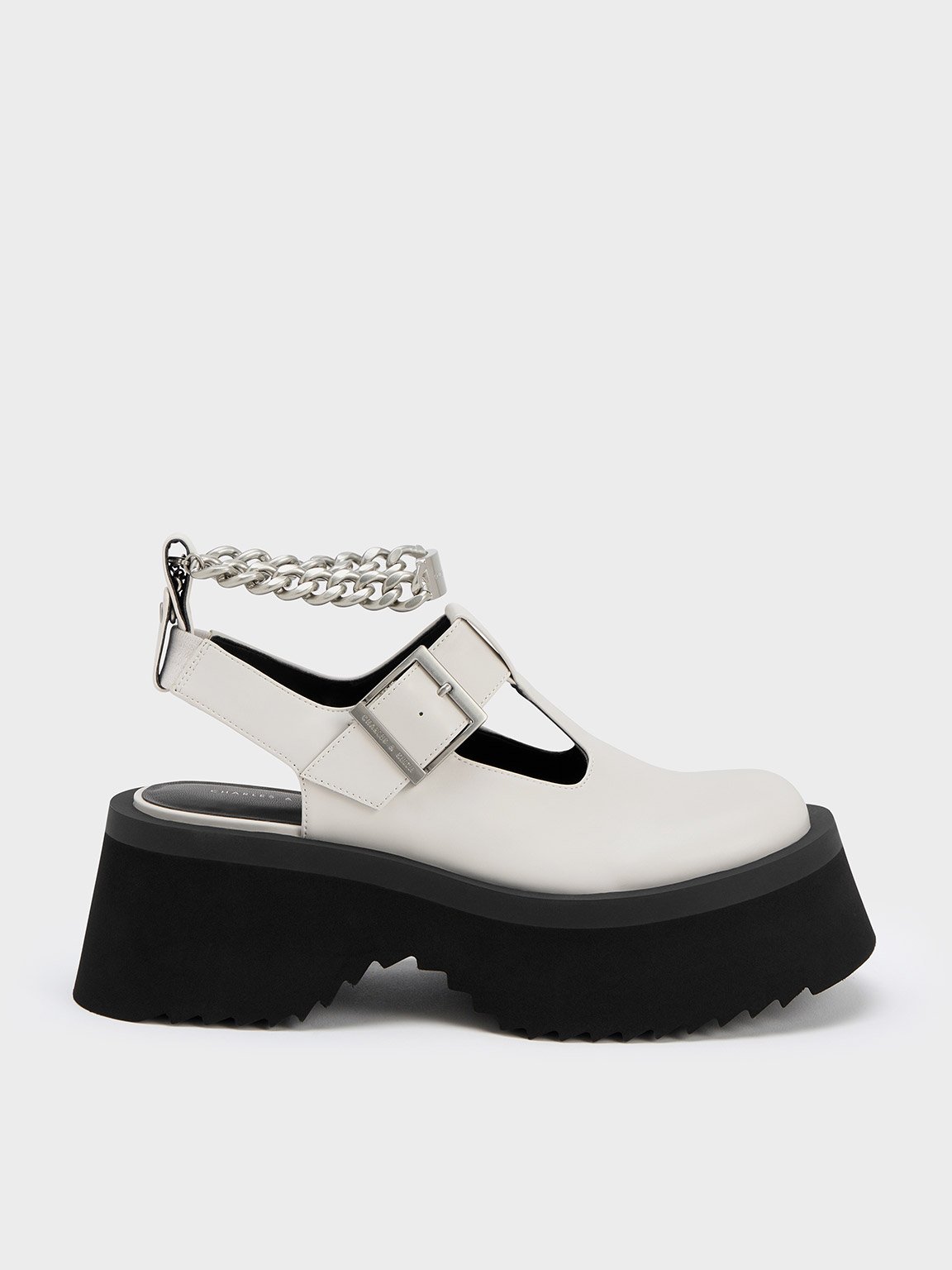 Charles & Keith - Chunky Chain Cut-Out Mary Janes