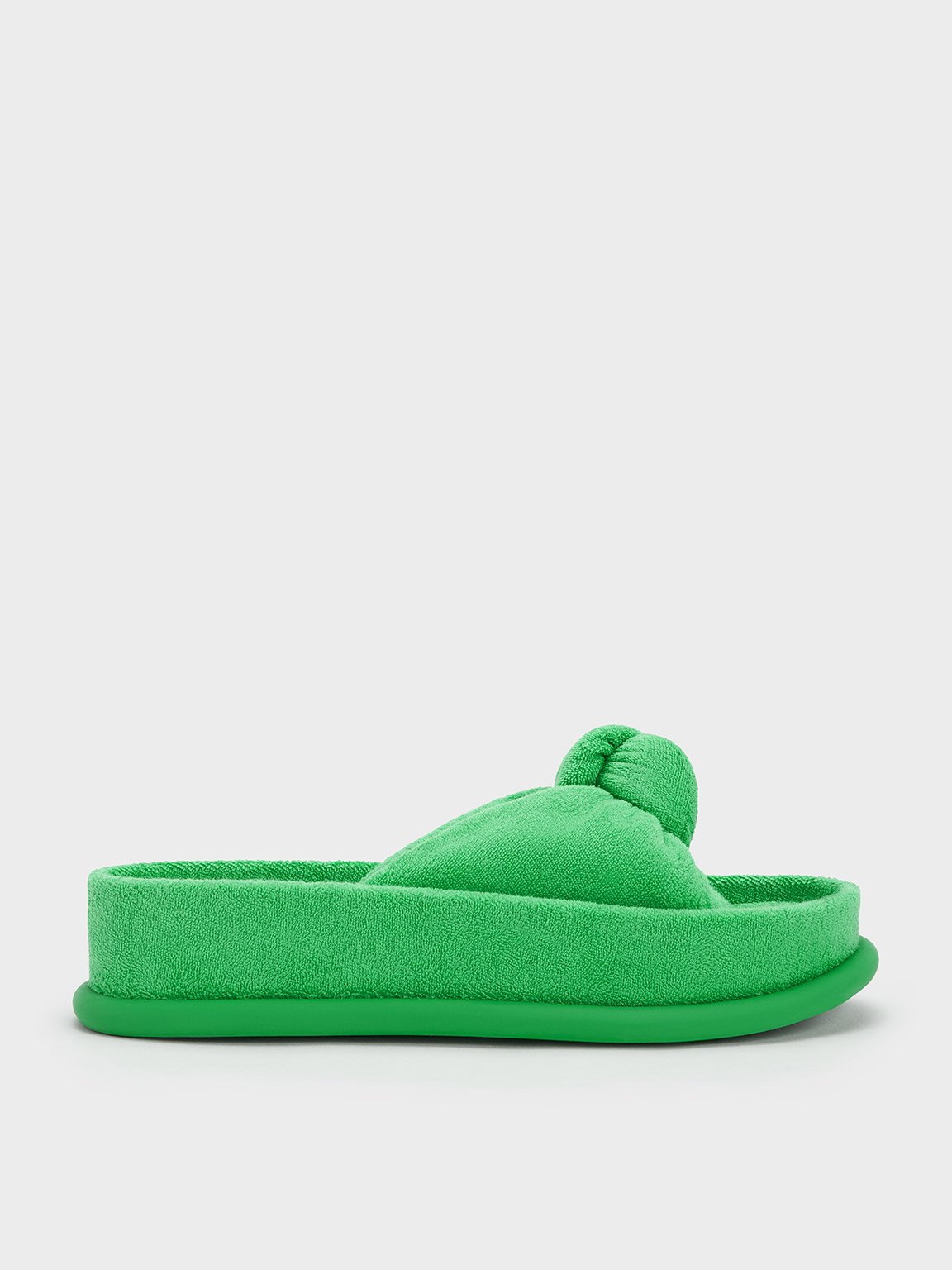 Charles & Keith - Loey Textured Knotted Slides