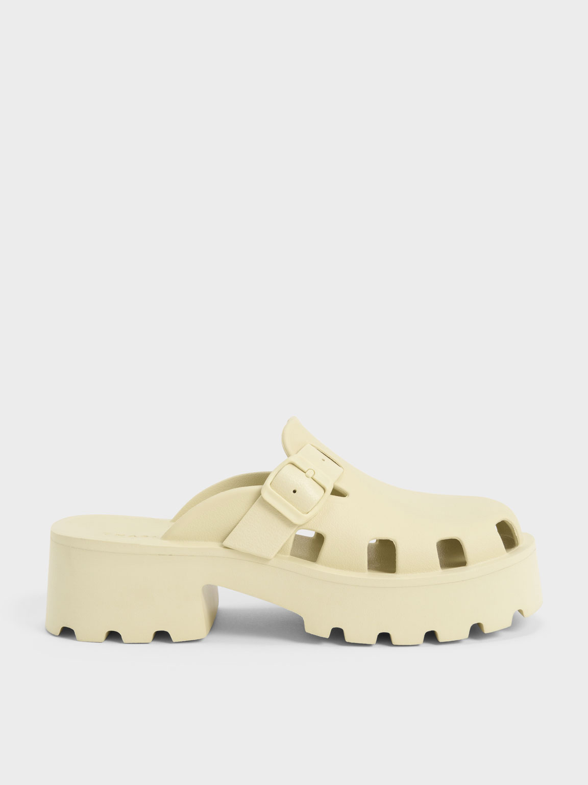 Butter Mae Buckled Platform Mules - CHARLES & KEITH UK