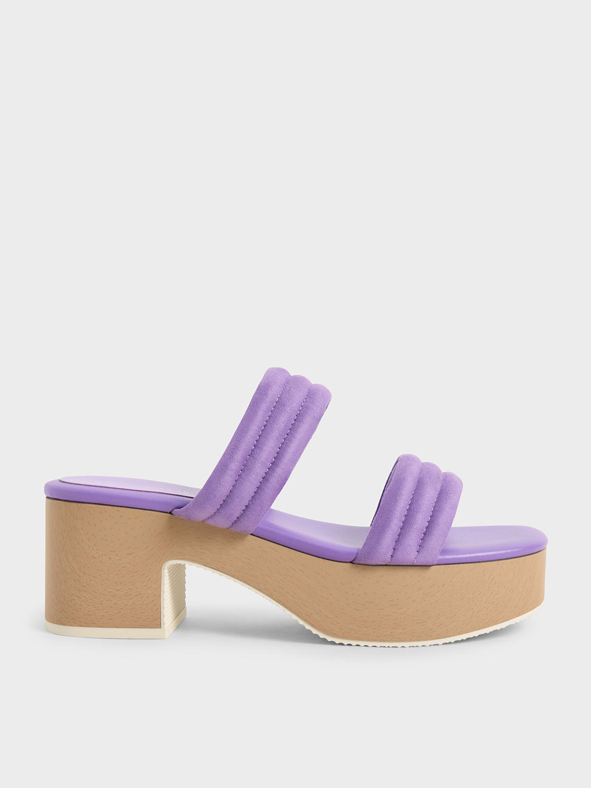 Charles & Keith - Textured Strappy Platform Sandals