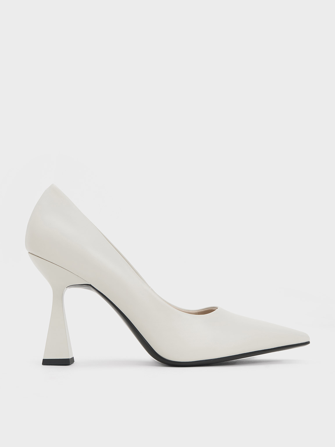 Charles & Keith - Trapeze Heel Pointed-Toe Pumps