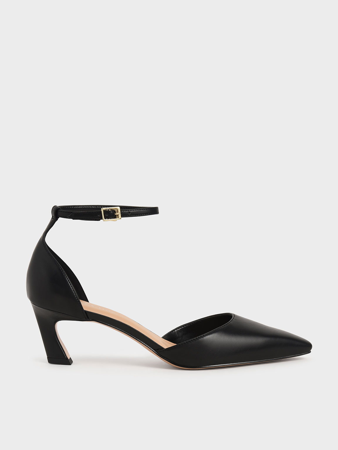 

Slant Heel Ankle Strap Pumps