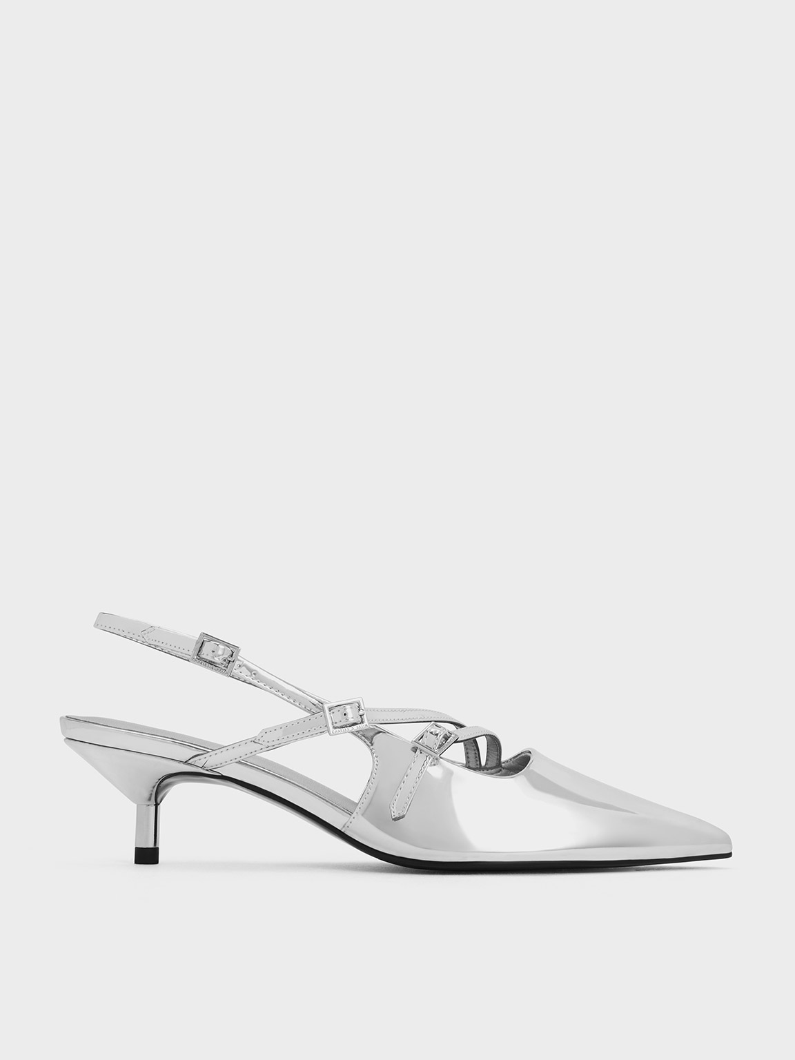 Silver mid outlet heel shoes uk