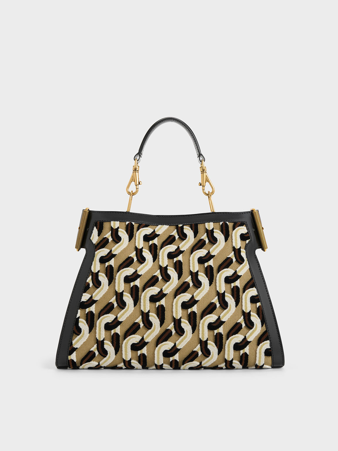 Charles & Keith - Lexie Side-Buckle Printed Shoulder Bag