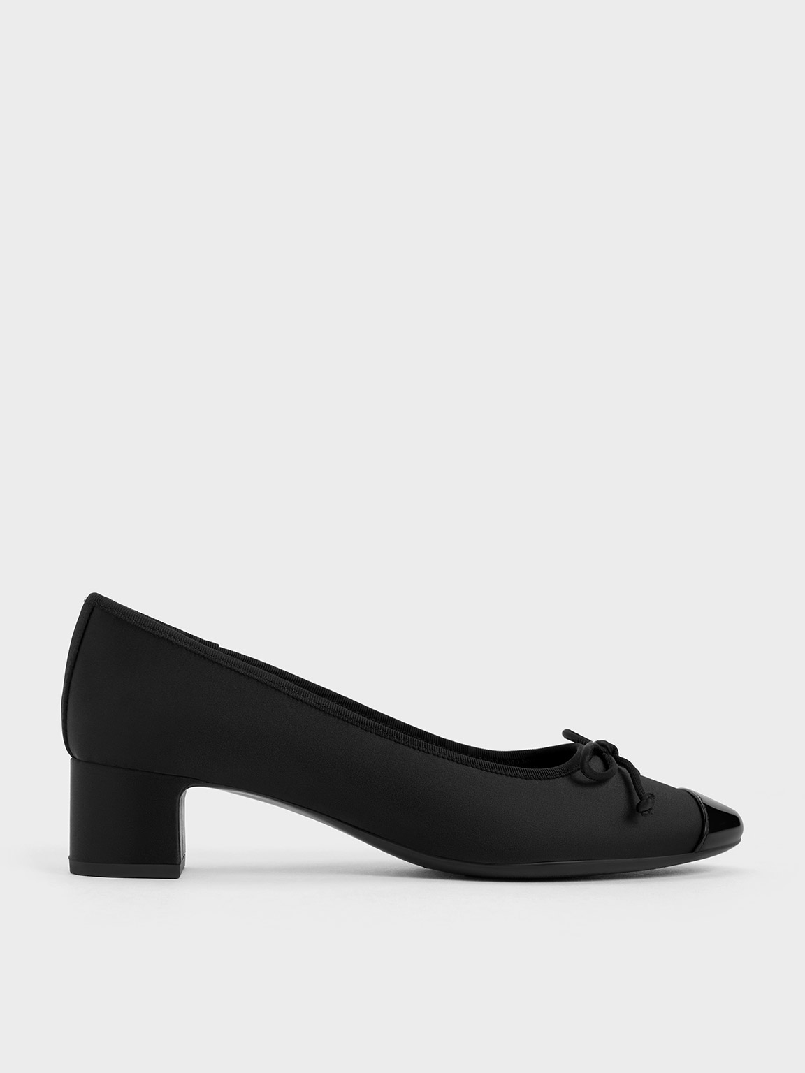 Charles & Keith - Glennis Recycled Polyester Bow Ballet Pumps