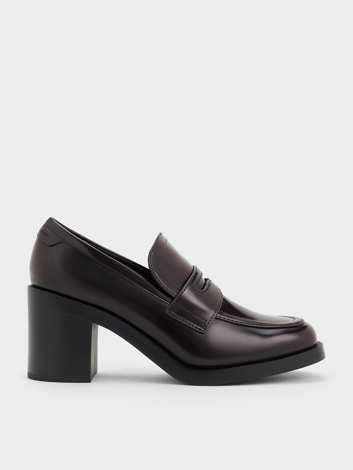 Charles & Keith - Penny Loafer Block-Heel Pumps