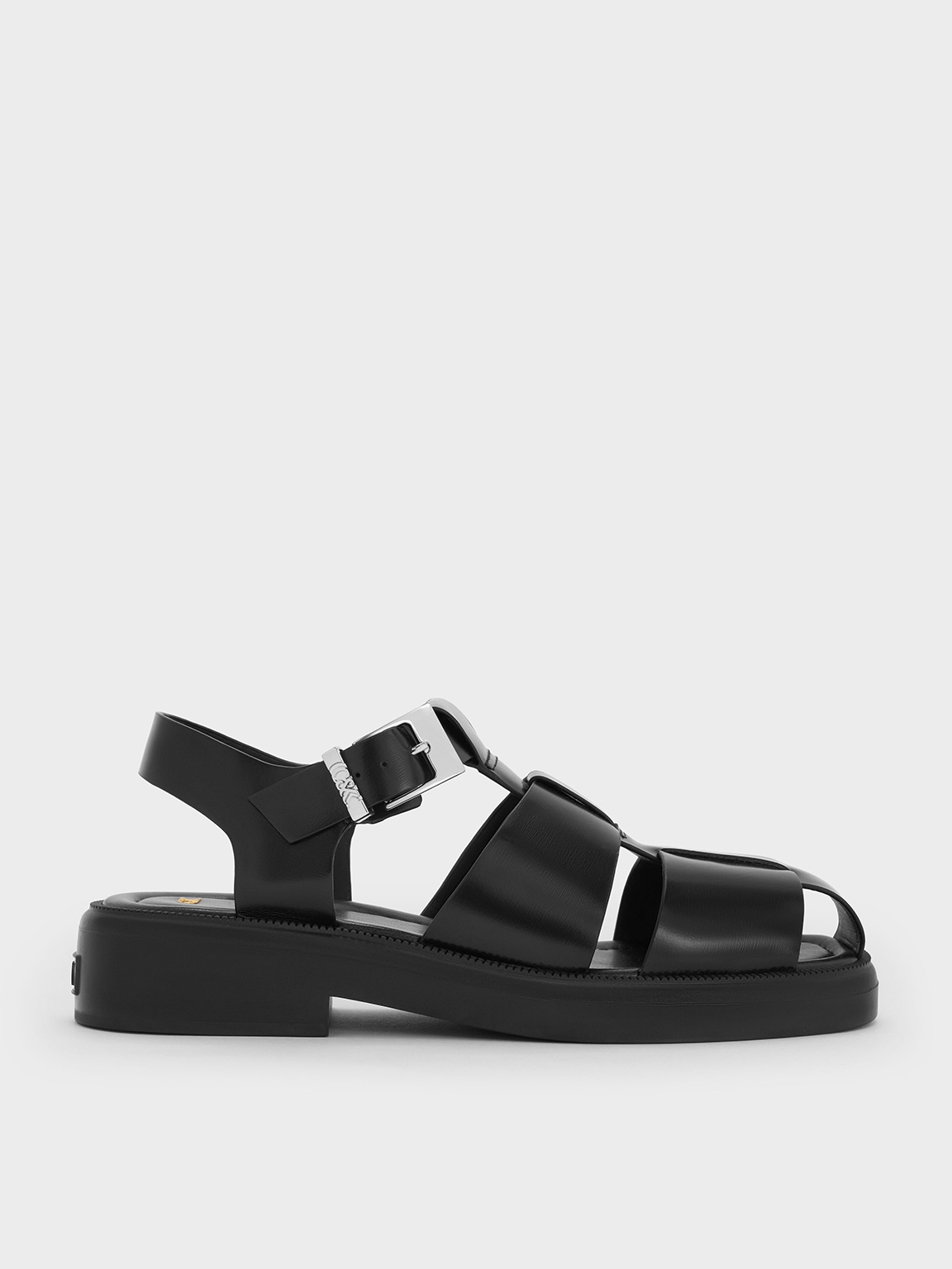 Charles & Keith - Leather Caged Sandals