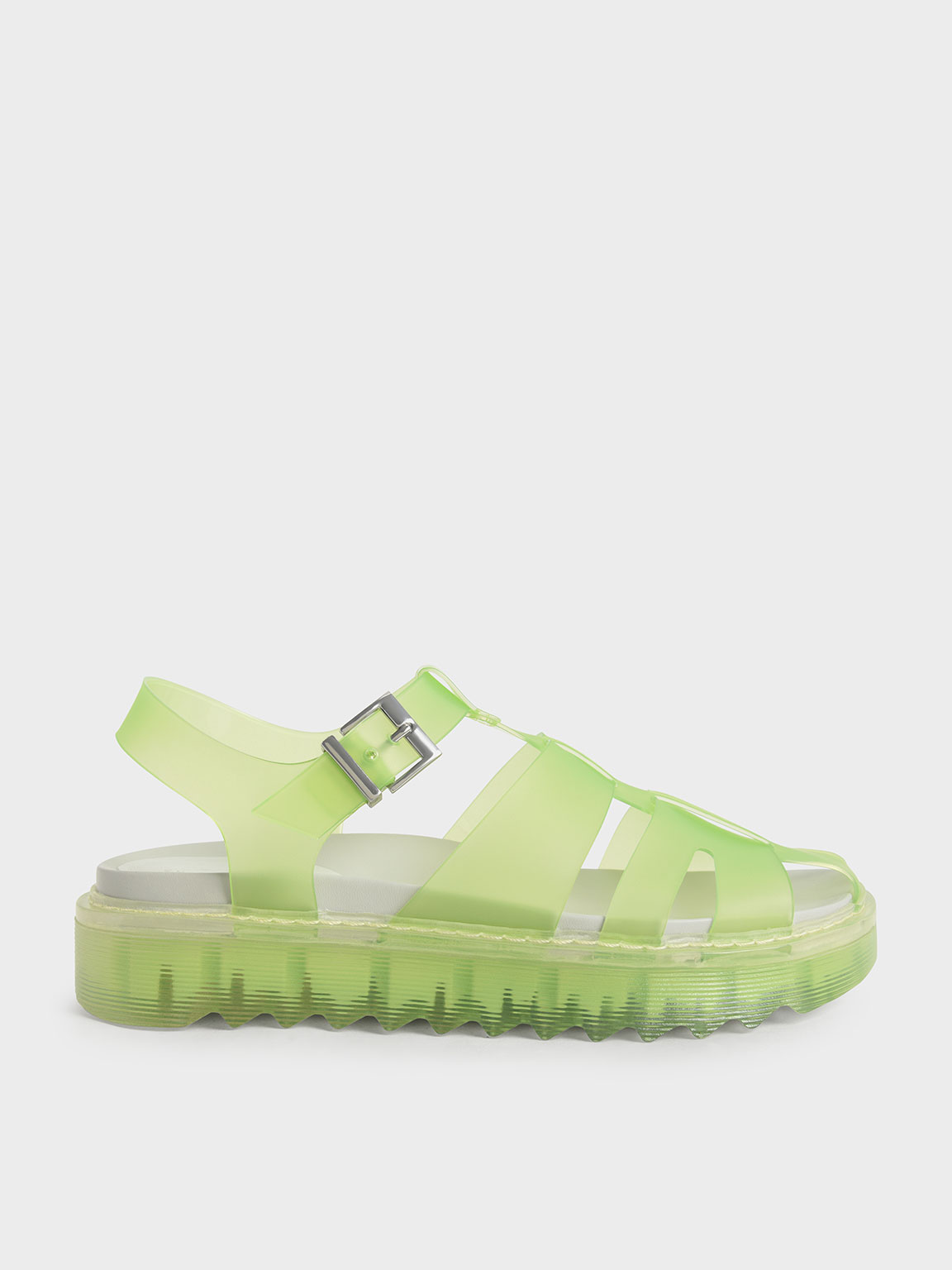 

Translucent Caged Sandals