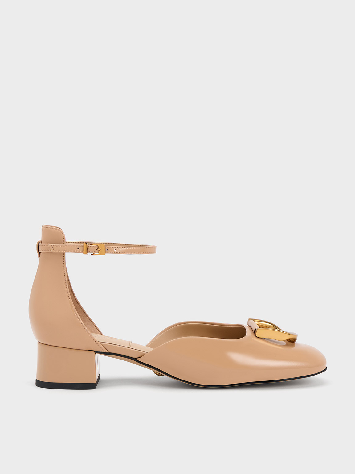 Charles & Keith - Gabine Patent Leather D'Orsay Pumps