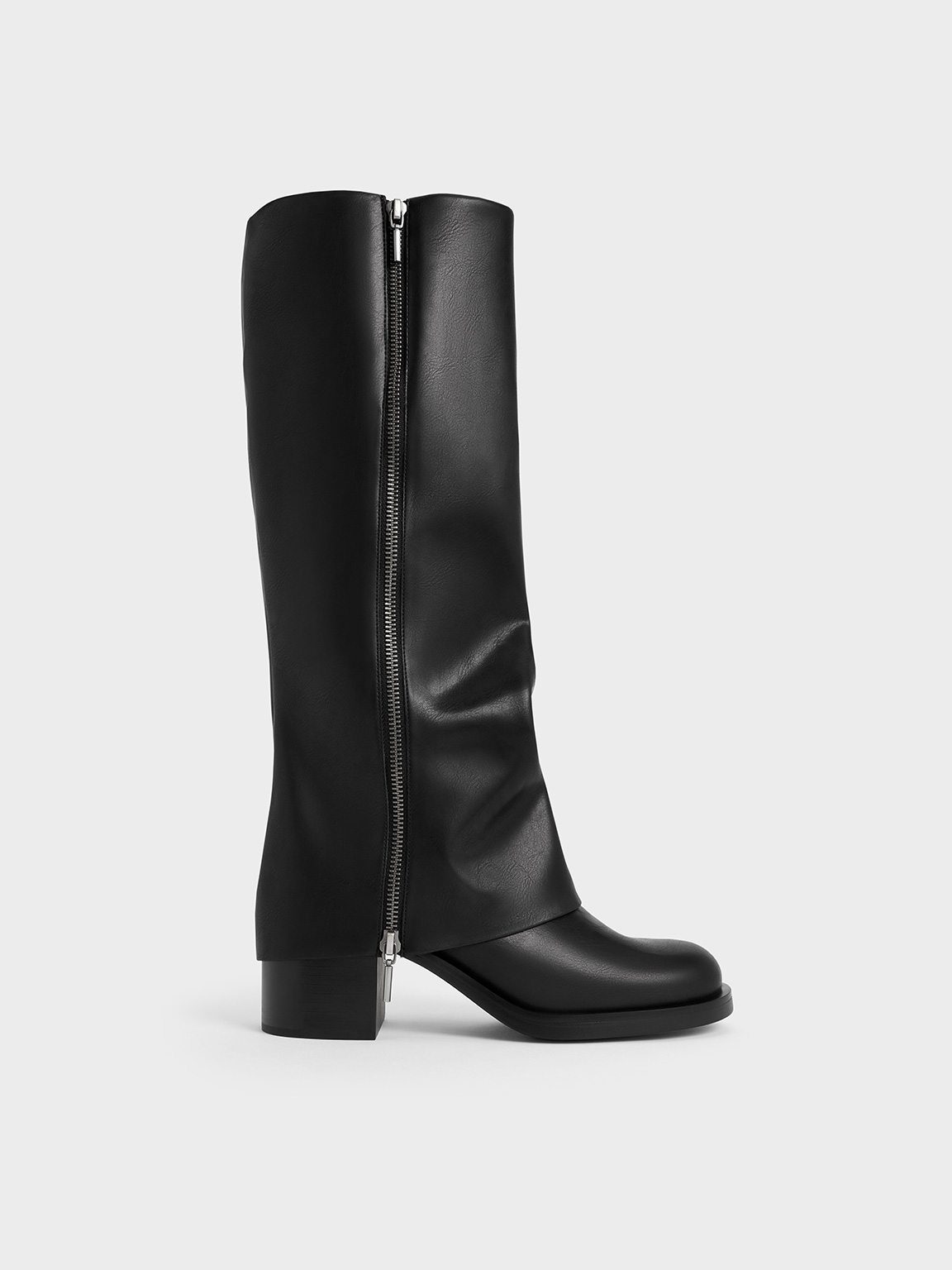 Charles & Keith - Louise Side-Zip Knee-High Boots