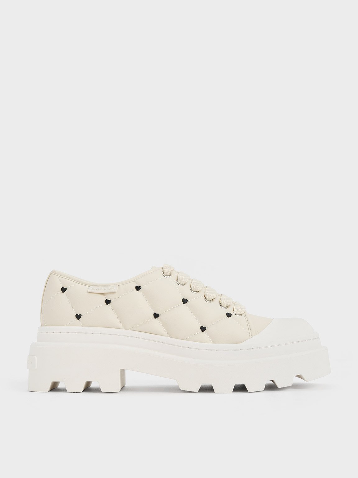 Charles & Keith - Dahlia Heart-Print Chunky Sneakers