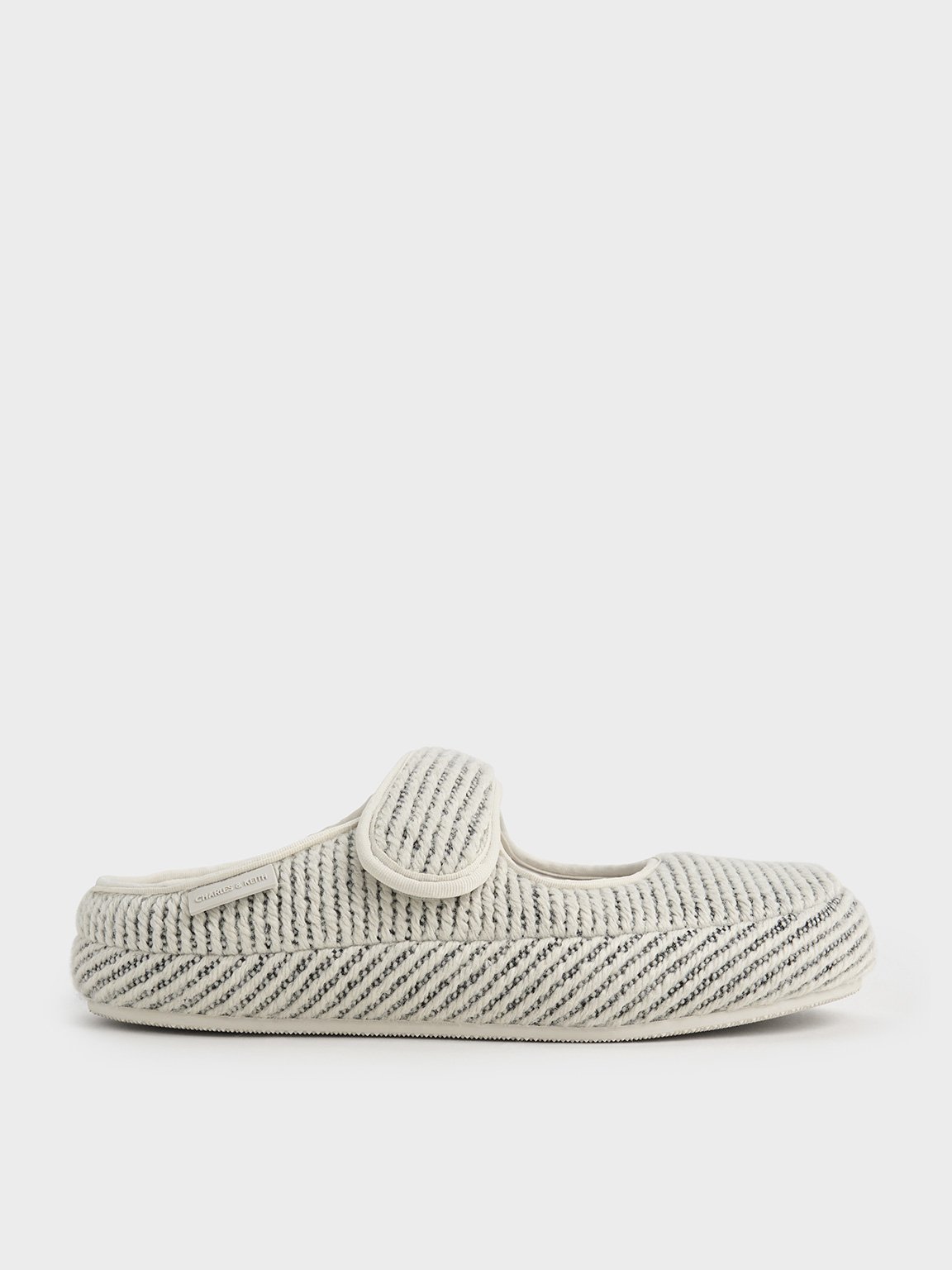 Charles & Keith - Lumi Striped Slip-On Flats