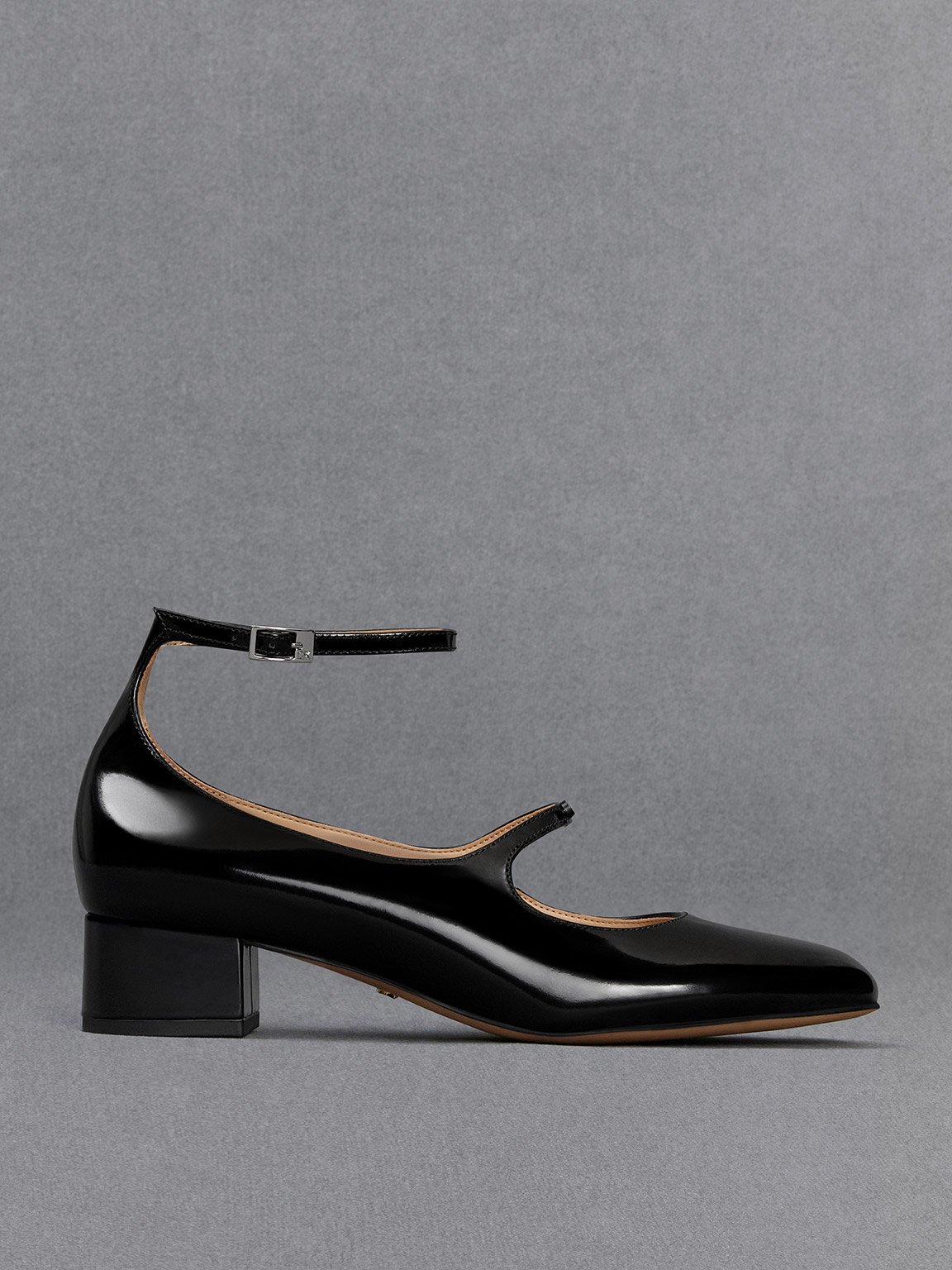 Charles & Keith - Claire Leather Mary Jane Pumps