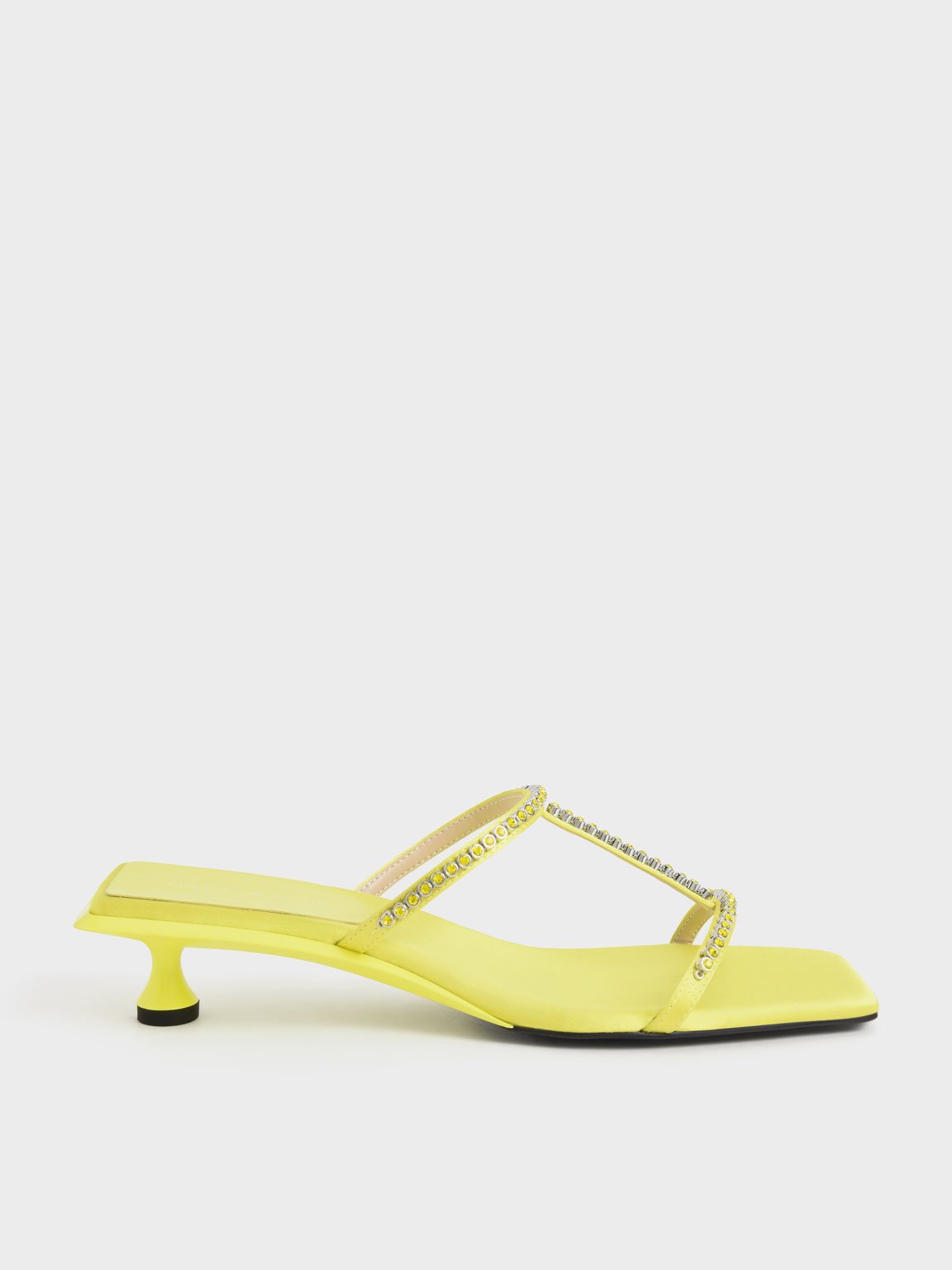 Charles & Keith - Recycled Polyester Gem-Embellished Mules