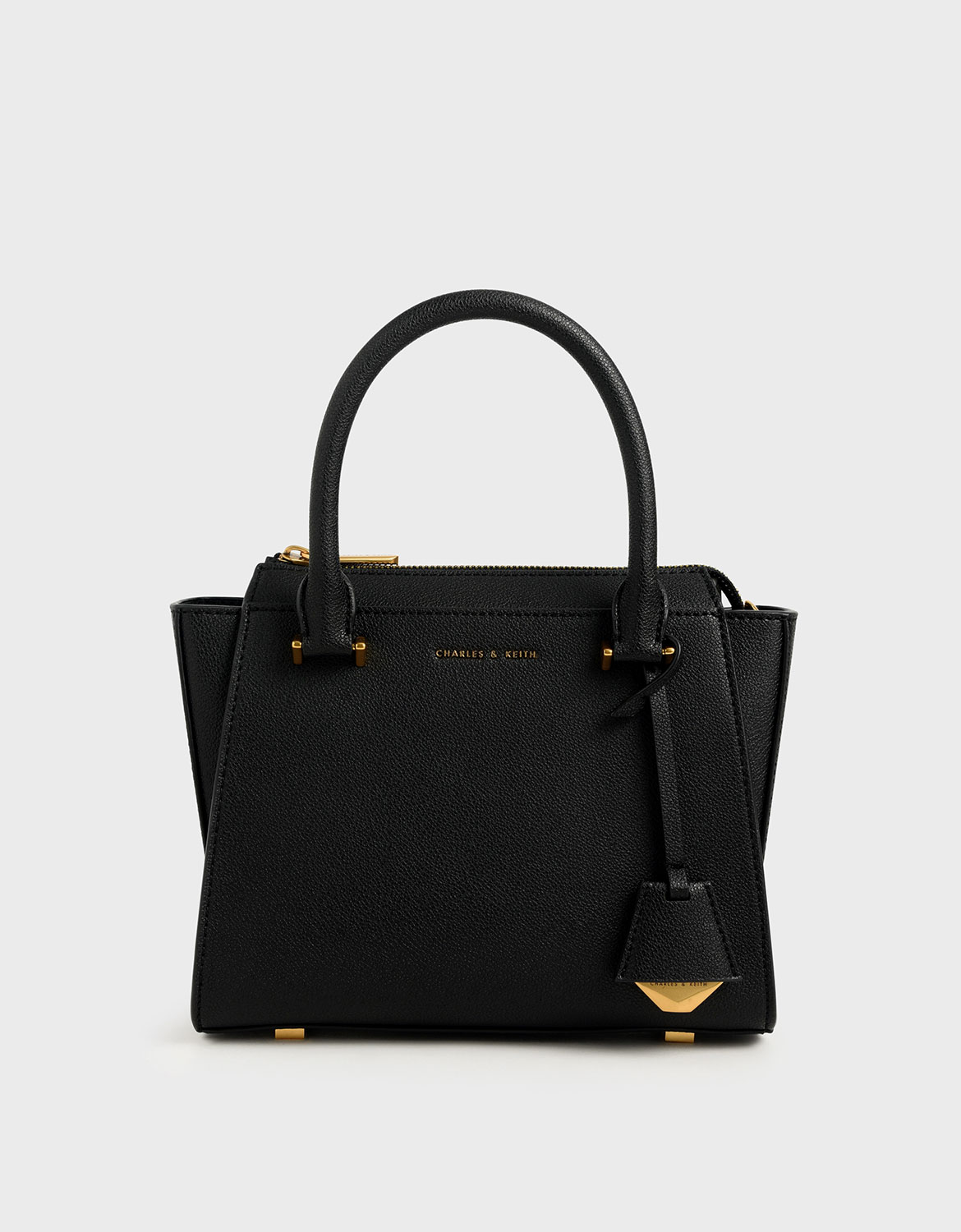 

Structured Trapeze Bag, Black