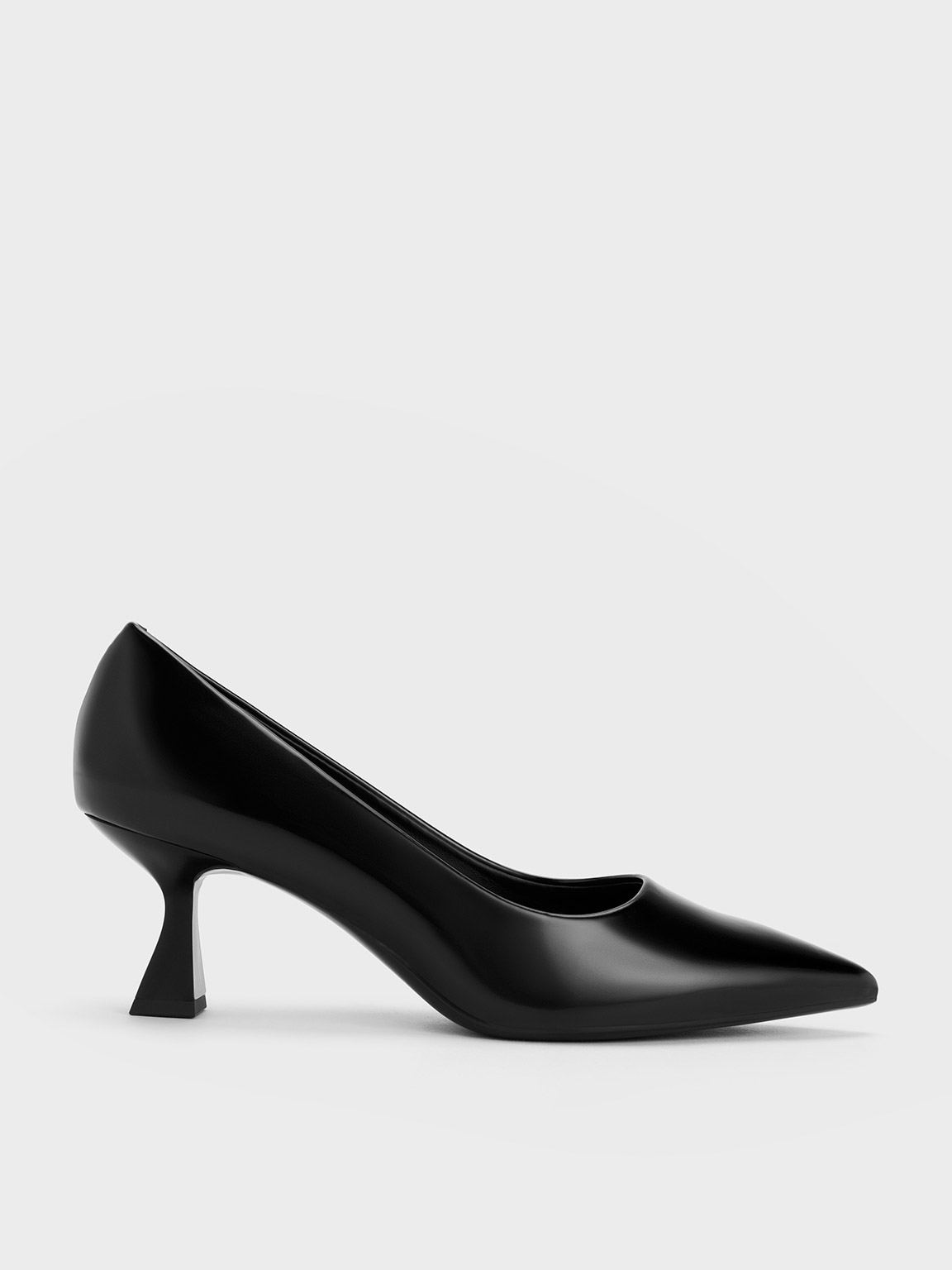 Charles & Keith - Pointed-Toe Flared Pumps