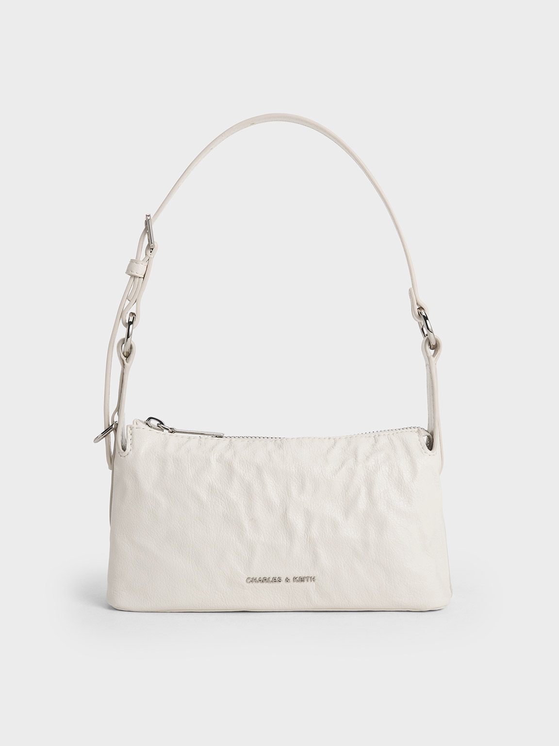 Charles & Keith - Lark Crinkle-Effect Shoulder Bag