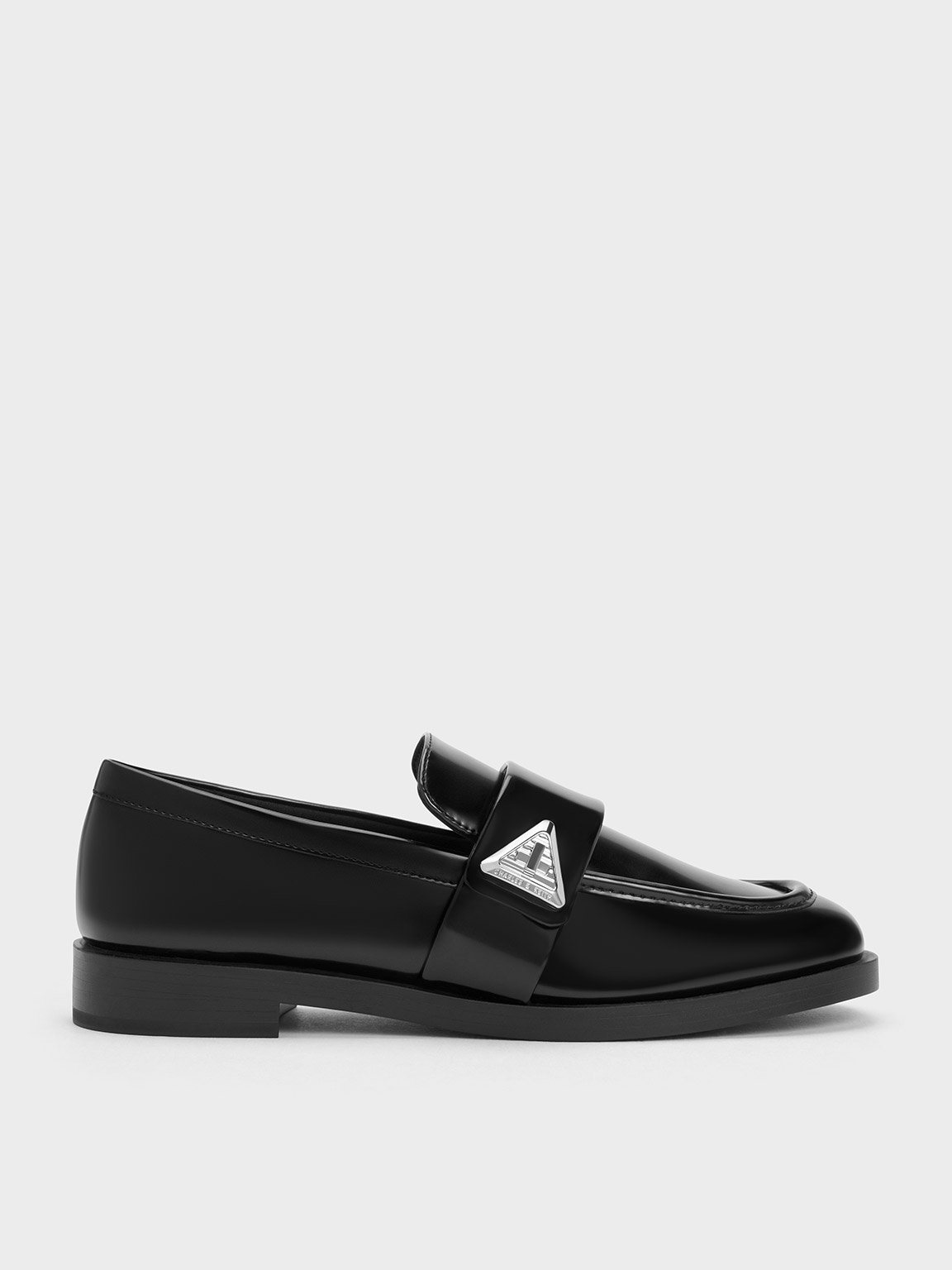 Charles & Keith - Trice Metallic Accent Loafers