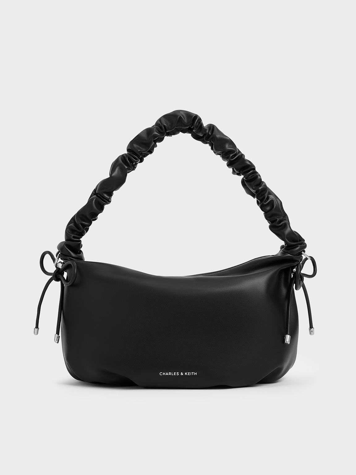 Charles & Keith - Maisy Ruched-Handle Hobo Bag