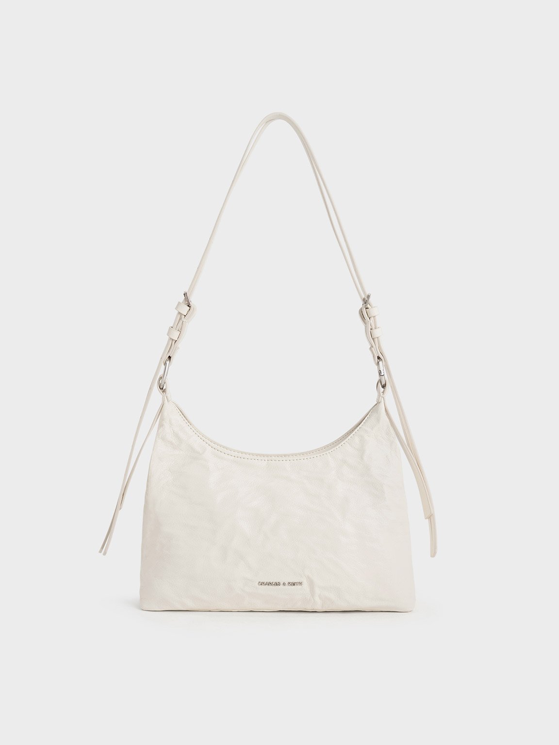 Charles & Keith - Lark Crinkle-Effect Hobo Bag