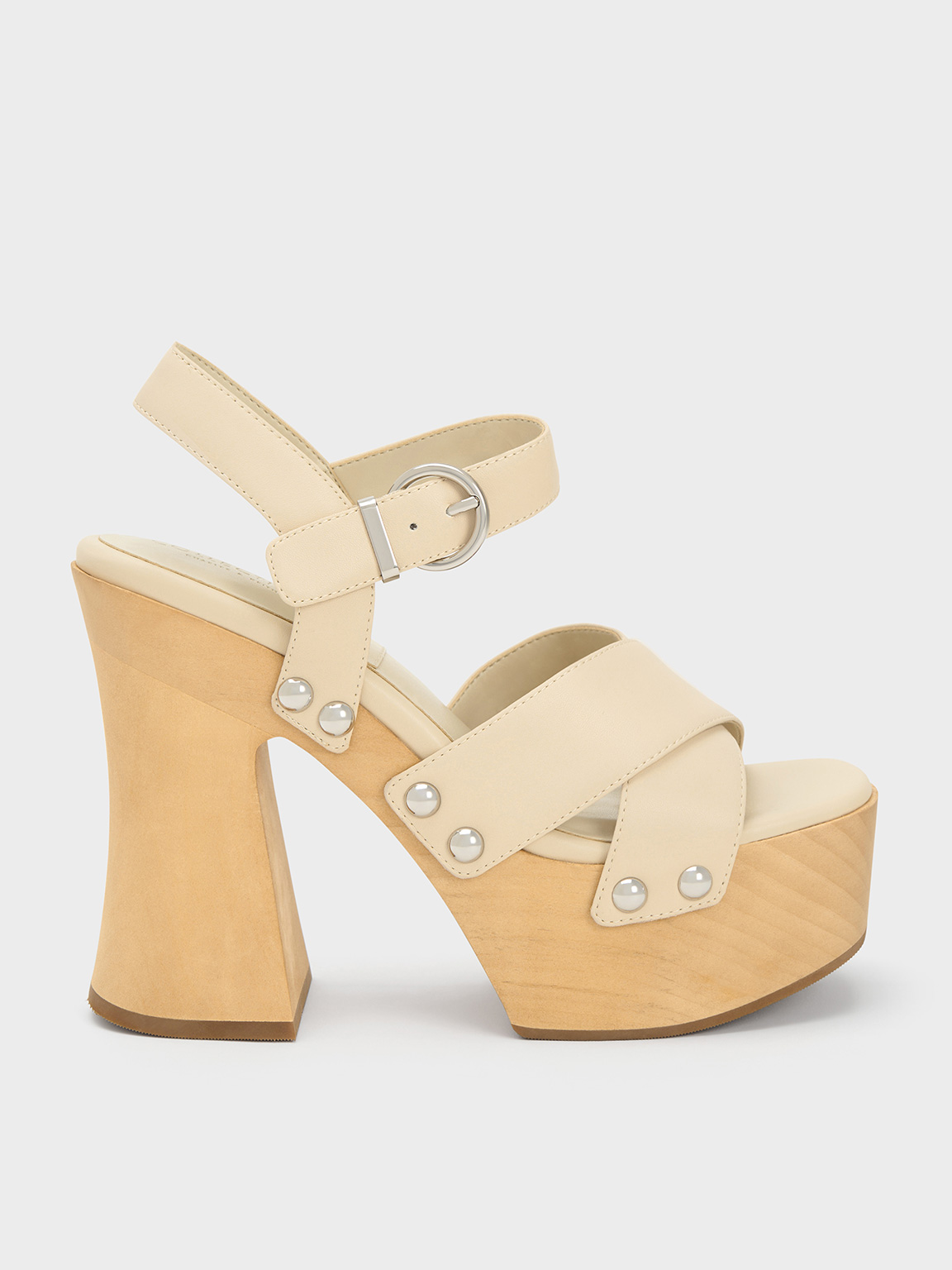 Charles & Keith - Tabitha Leather Crossover Sandals