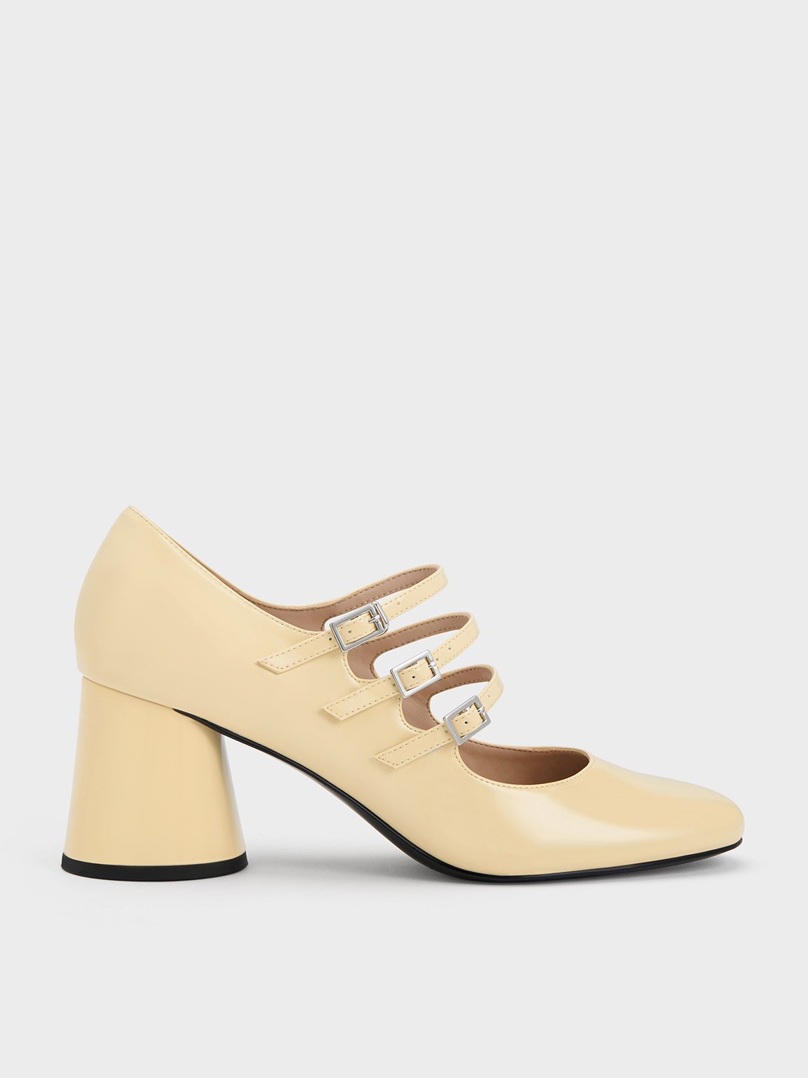 Charles & Keith - Claudie Patent Buckled Mary Janes