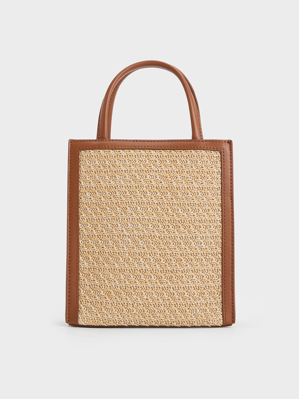 Charles & Keith - Raffia Double Handle Tote Bag