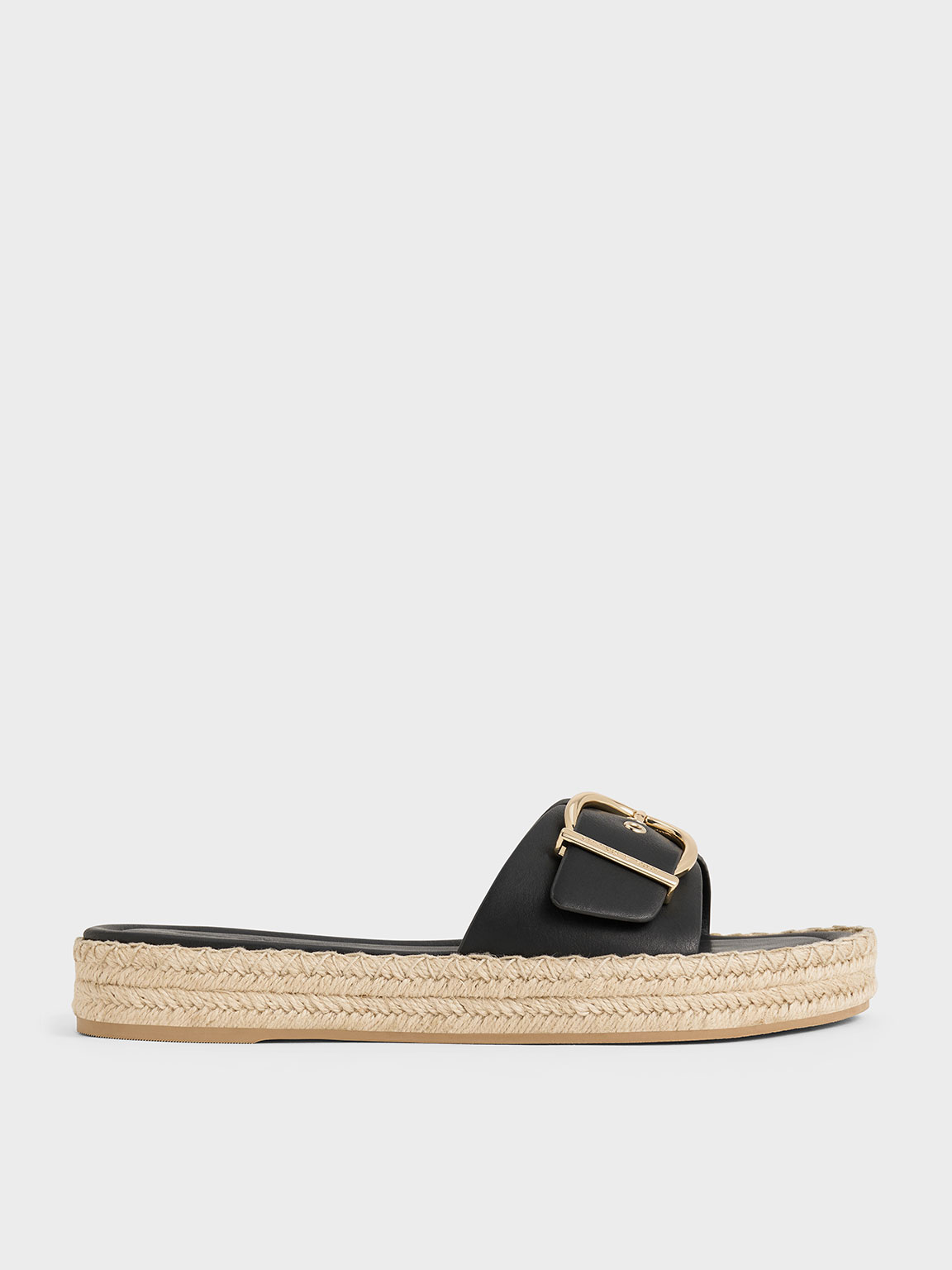 Charles & Keith - Buckled Espadrille Sandals