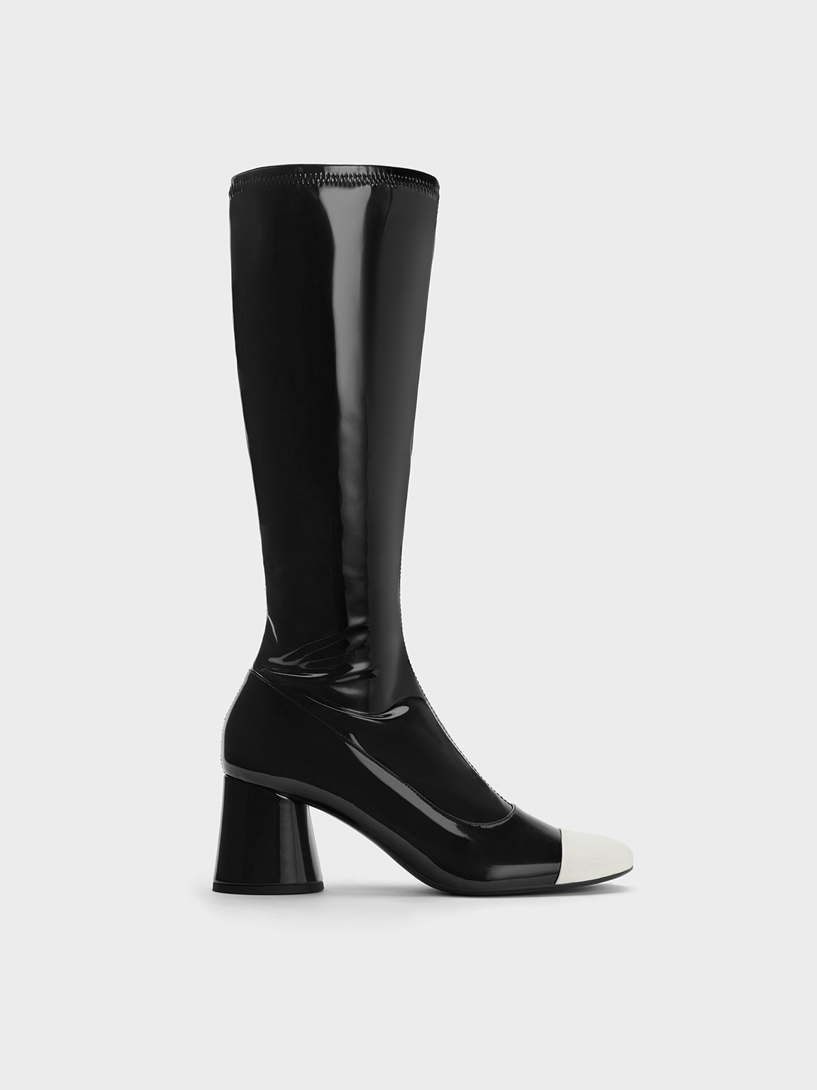 Charles & Keith - Coco Two-Tone Knee-High Boots