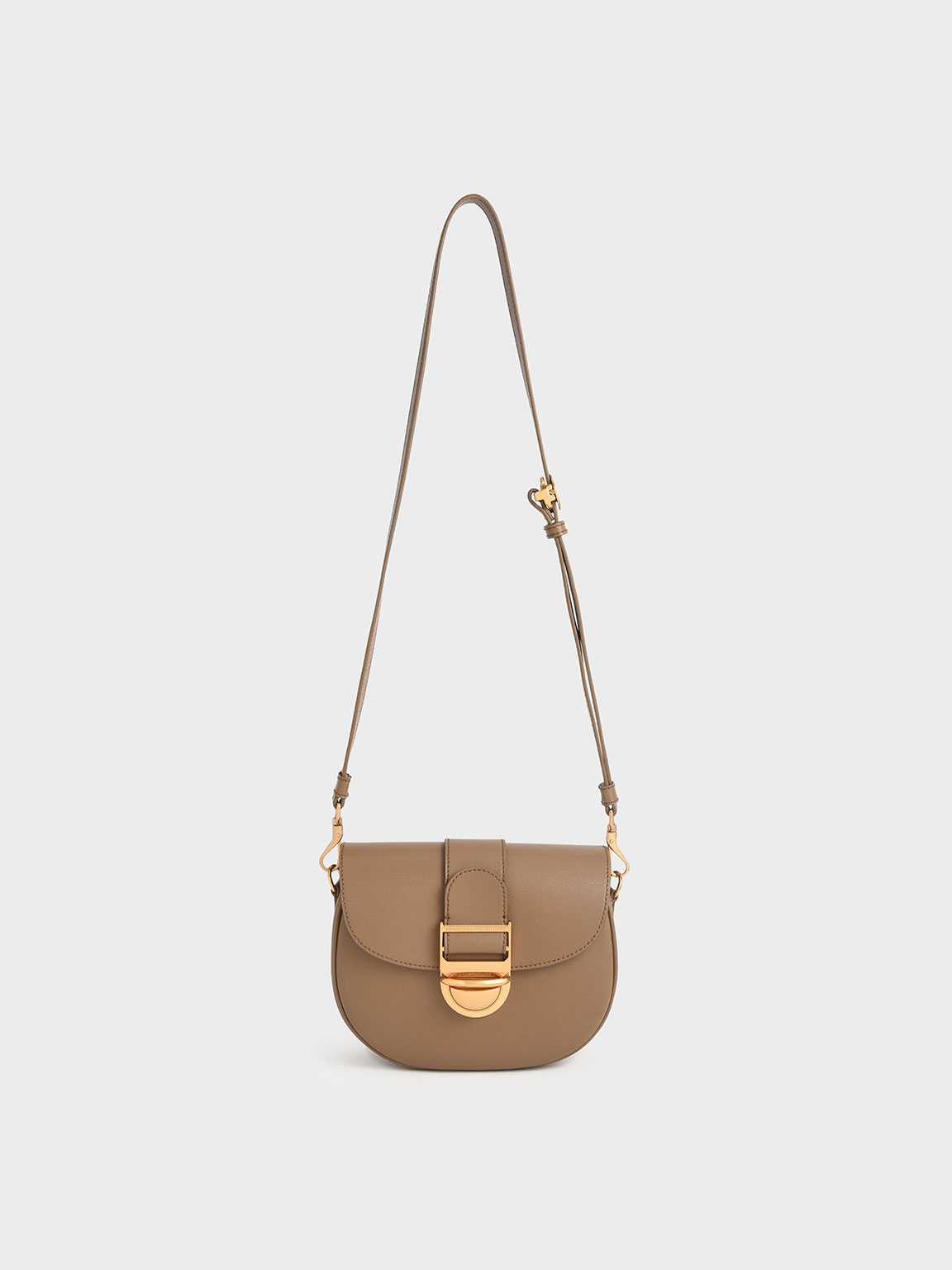 

Amelia Metallic Push-Lock Crossbody Bag