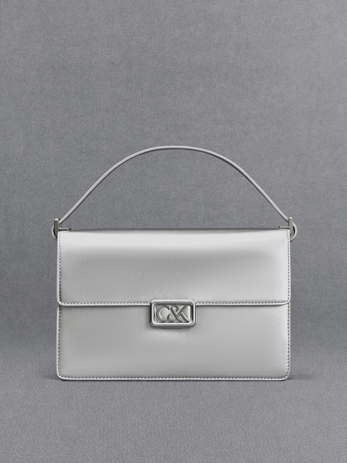 Charles & Keith - Metallic Leather Shoulder Bag