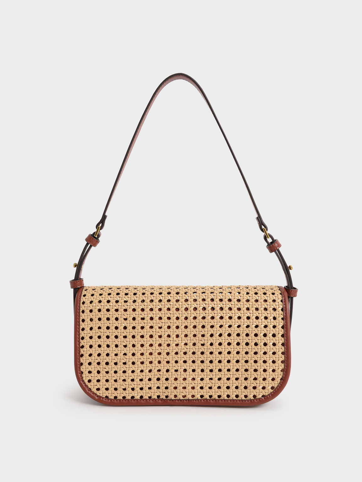 

Woven Flap Shoulder Bag