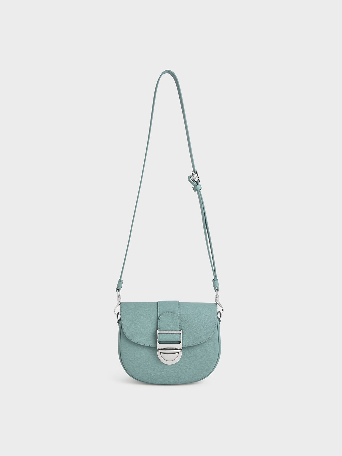 

Amelia Metallic Push-Lock Crossbody Bag