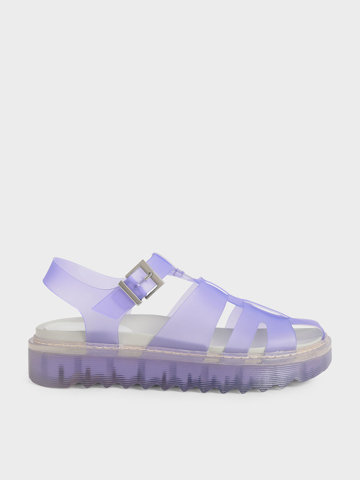 

Translucent Caged Sandals