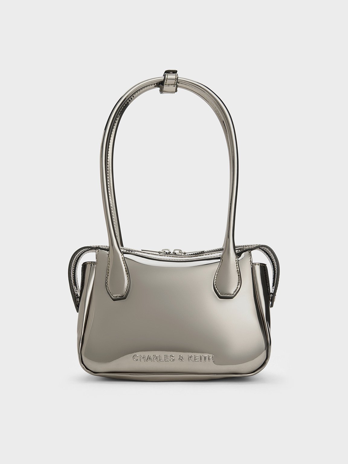 Charles & Keith - Bosie Metallic Elongated Top Handle Bag