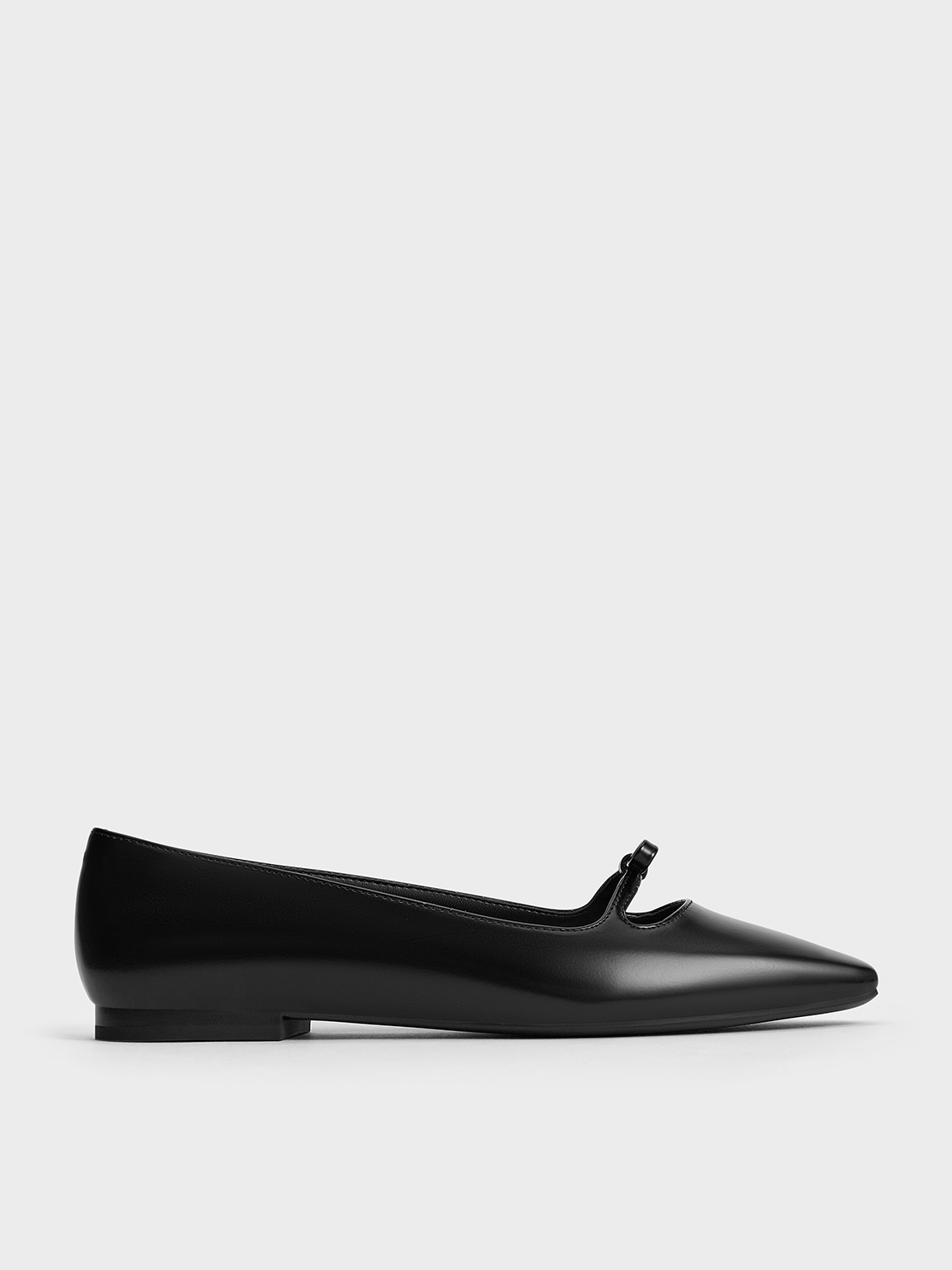 Charles & Keith - Bow Square-Toe Ballet Flats