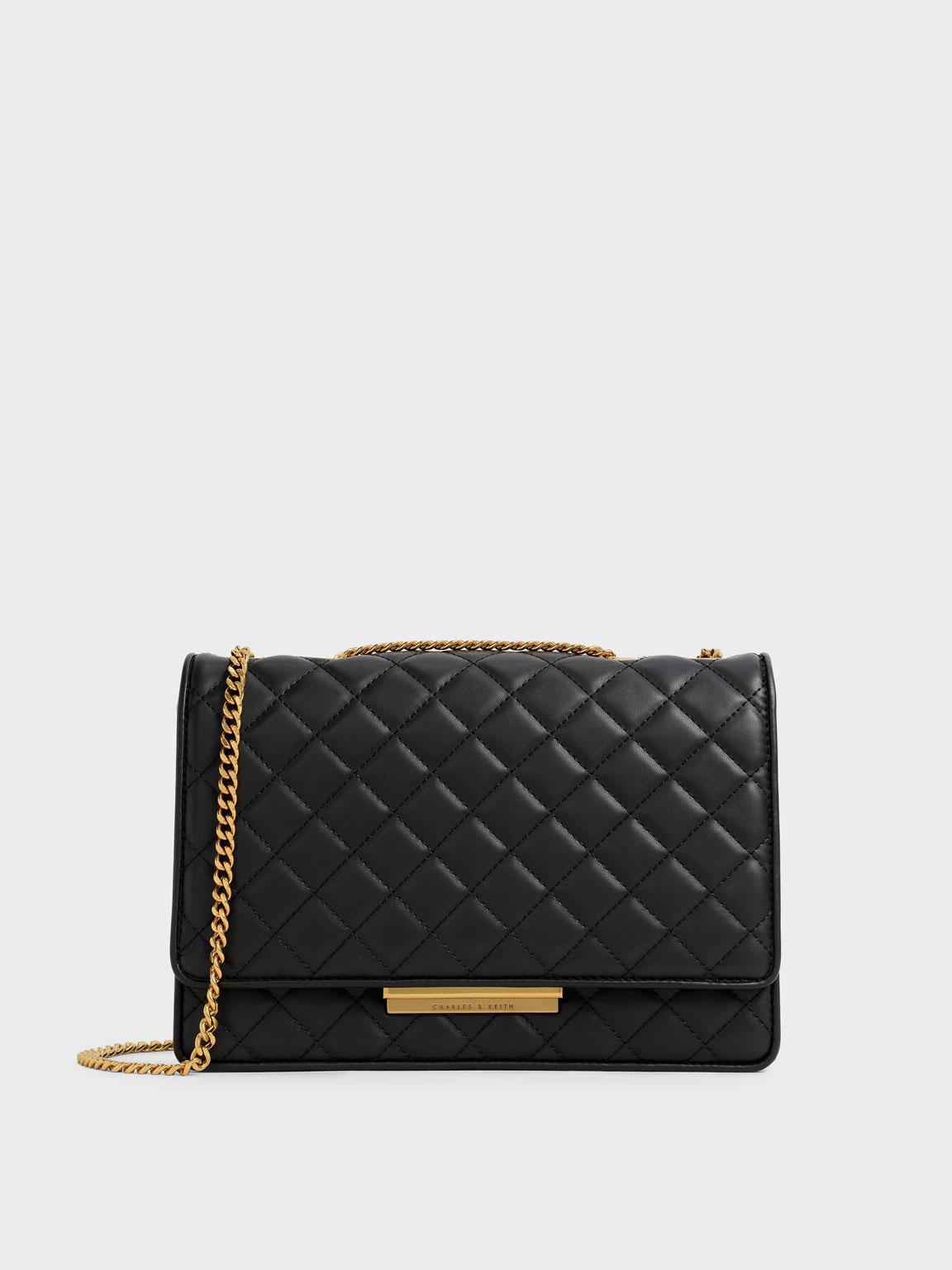 

Quilted Chain Bag, Black