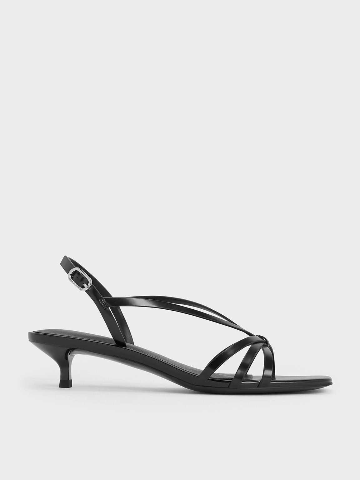 Charles & Keith - Strappy Kitten-Heel Sandals