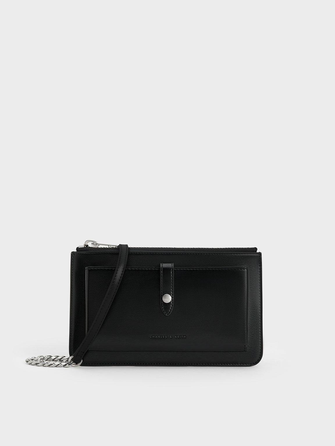 Charles & Keith - Rebel Top-Zip Long Wallet