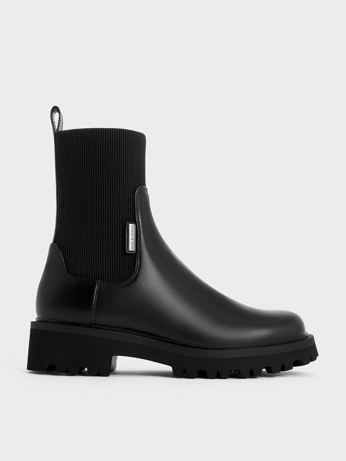 Black Remy Ridge Sole Chelsea Boots CHARLES KEITH UK