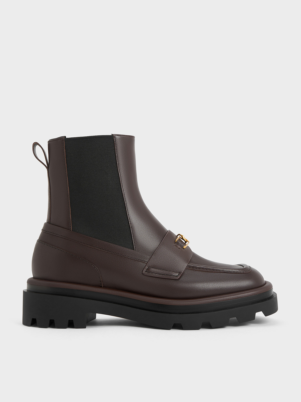 Charles & Keith - Gabine Leather Loafer Chelsea Boots :: Buy from ...